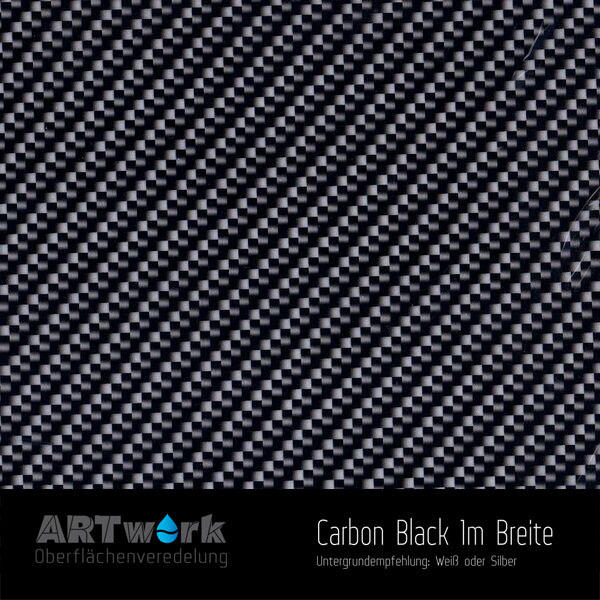 WTD Folie Carbon Black 1m Breite