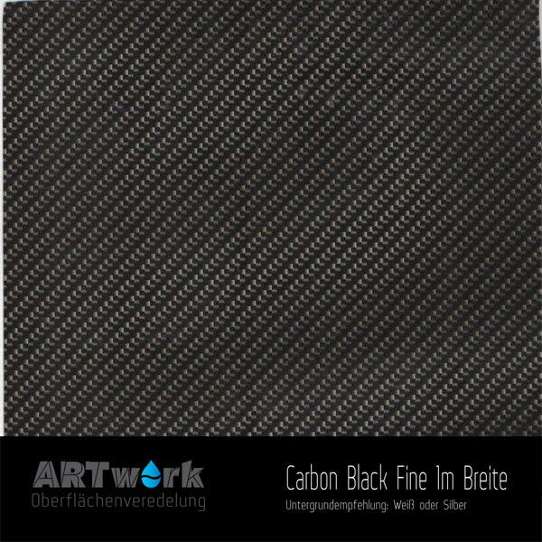 WTD Folie Carbon Black Fine 1m Breite