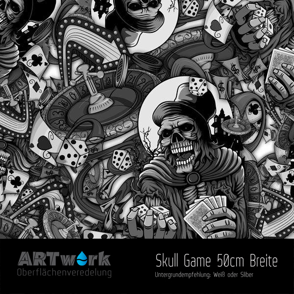 WTD Folie Skull Game 50cm Breite