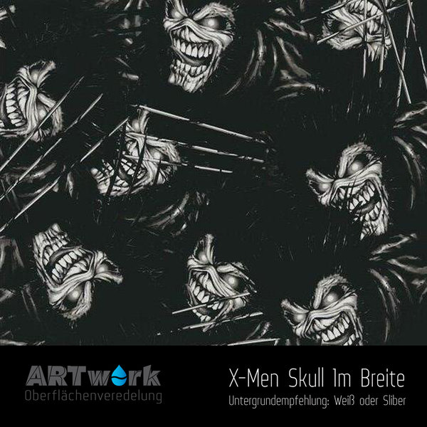 WTD Folie X-Men Skull 1m Breite