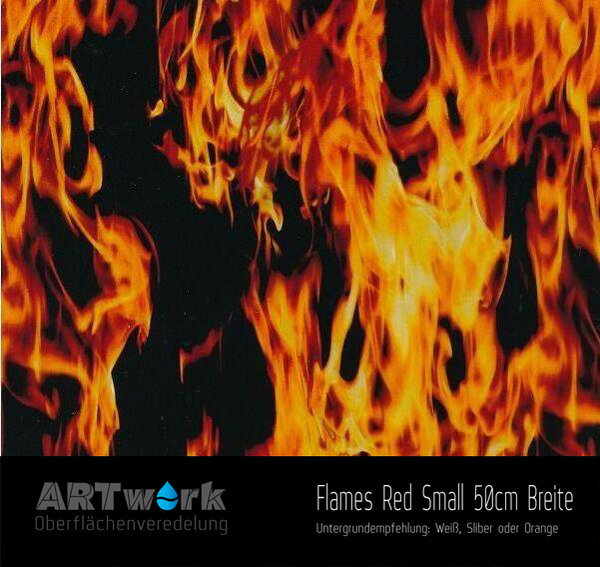 WTD Folie Flames Red Small 50cm Breite