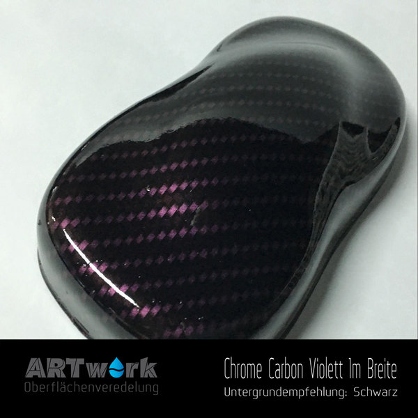 WTD Folie Chrome Carbon Violett 1m Breite