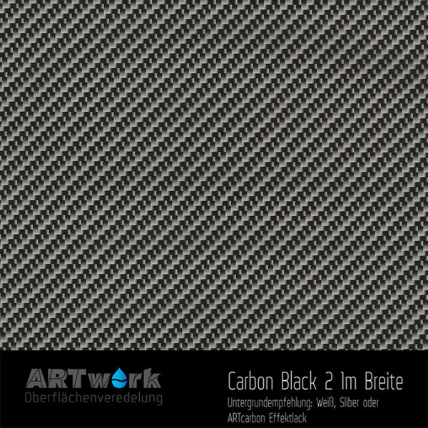 WTD Folie Carbon Black 2 1m Breite
